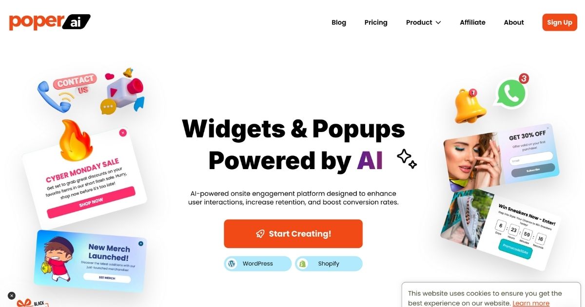 Poper: Boost engagement with smart popups