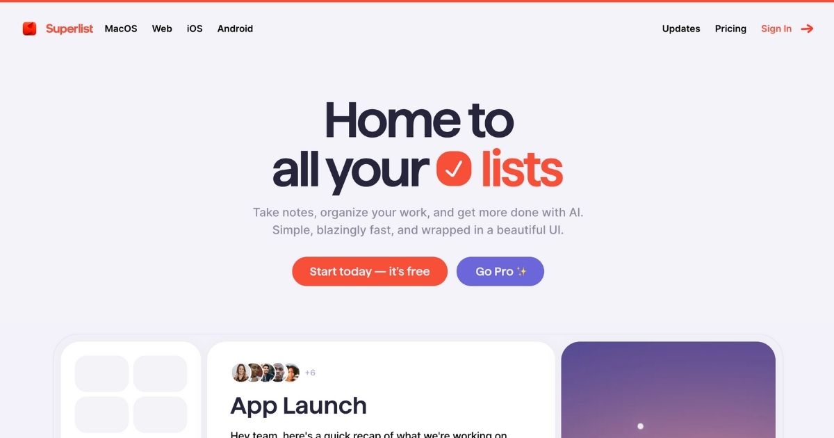 SuperList: AI-powered task management