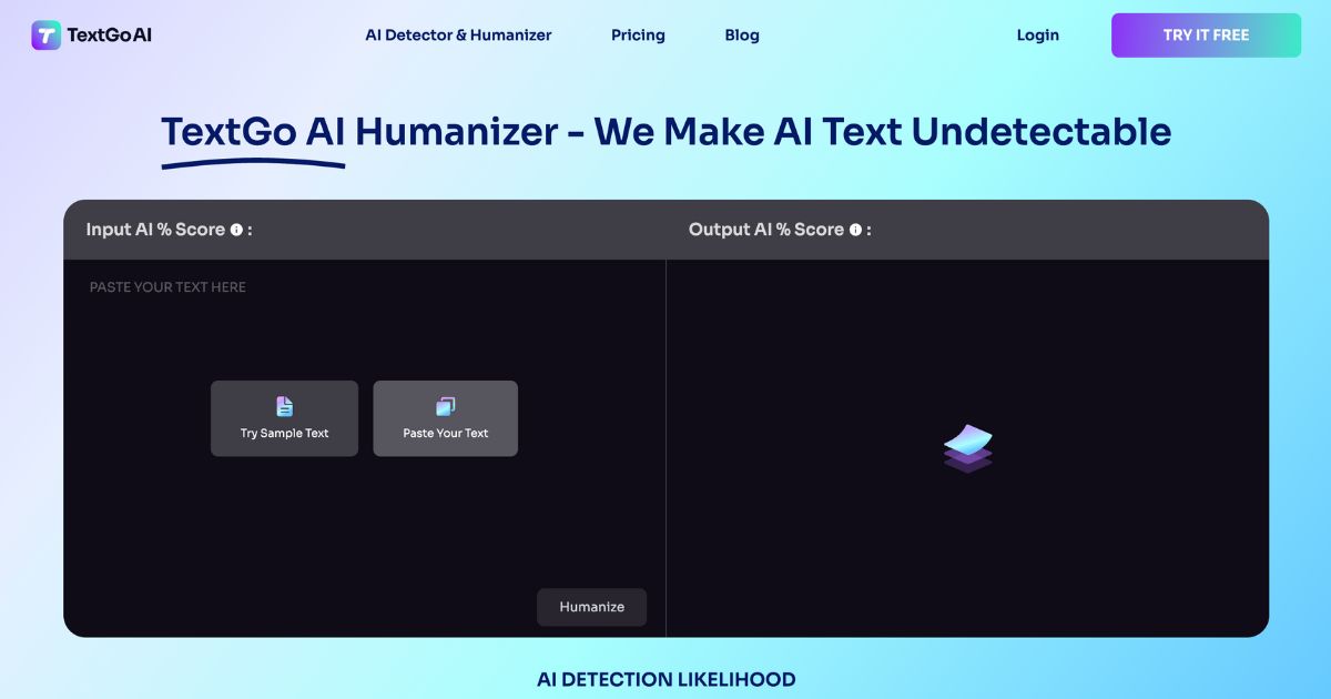 TextGoAI: AI content humanizer and detector