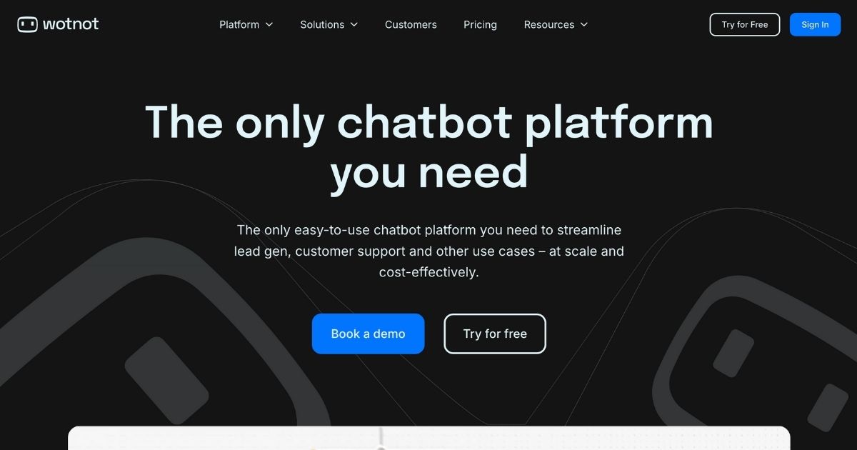 WotNot: Automate conversations & lead generation