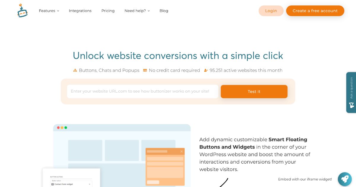 Buttonizer: Website conversion tool