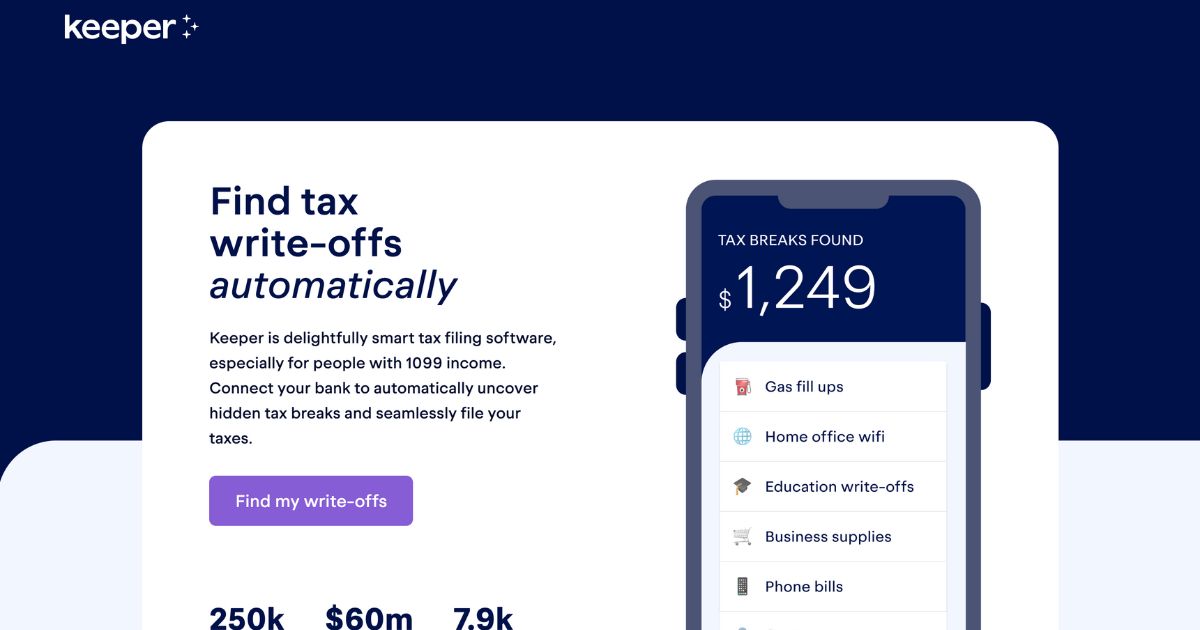 Keeper: Automated tax filing tool