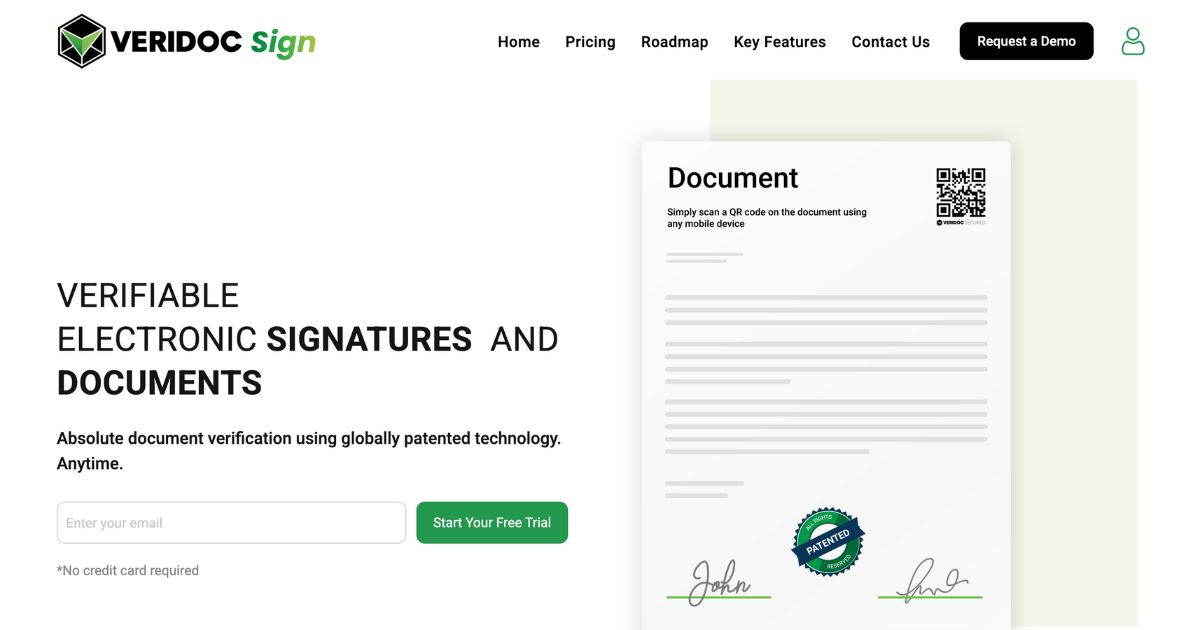 VeriDocSign: Trusted tamper-proof e-signatures