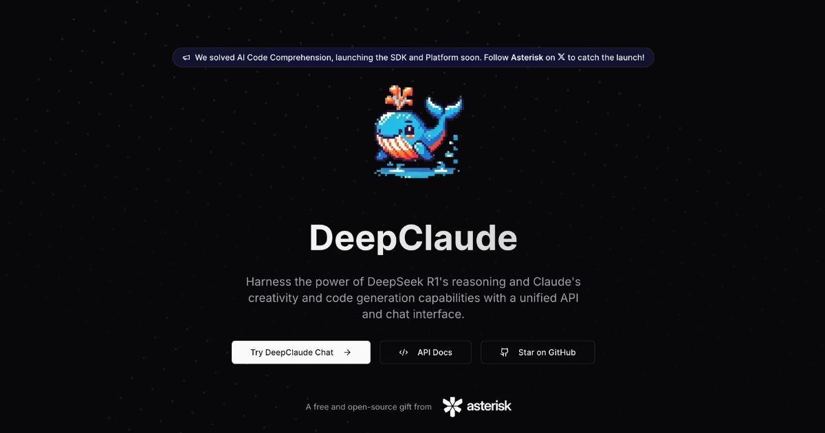 DeepClaude: AI code comprehension tool