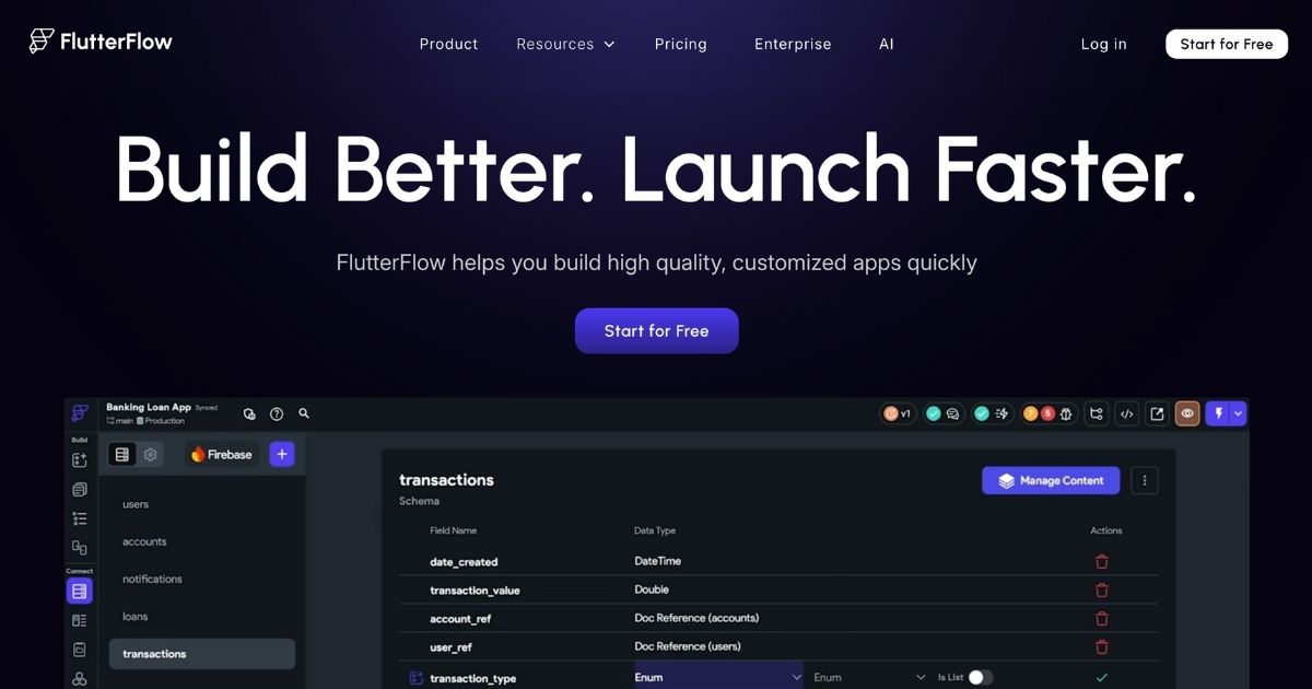 FlutterFlow:Visual自定义应用程序构建器 FlutterFlow:Visual自定义应用程序构建器