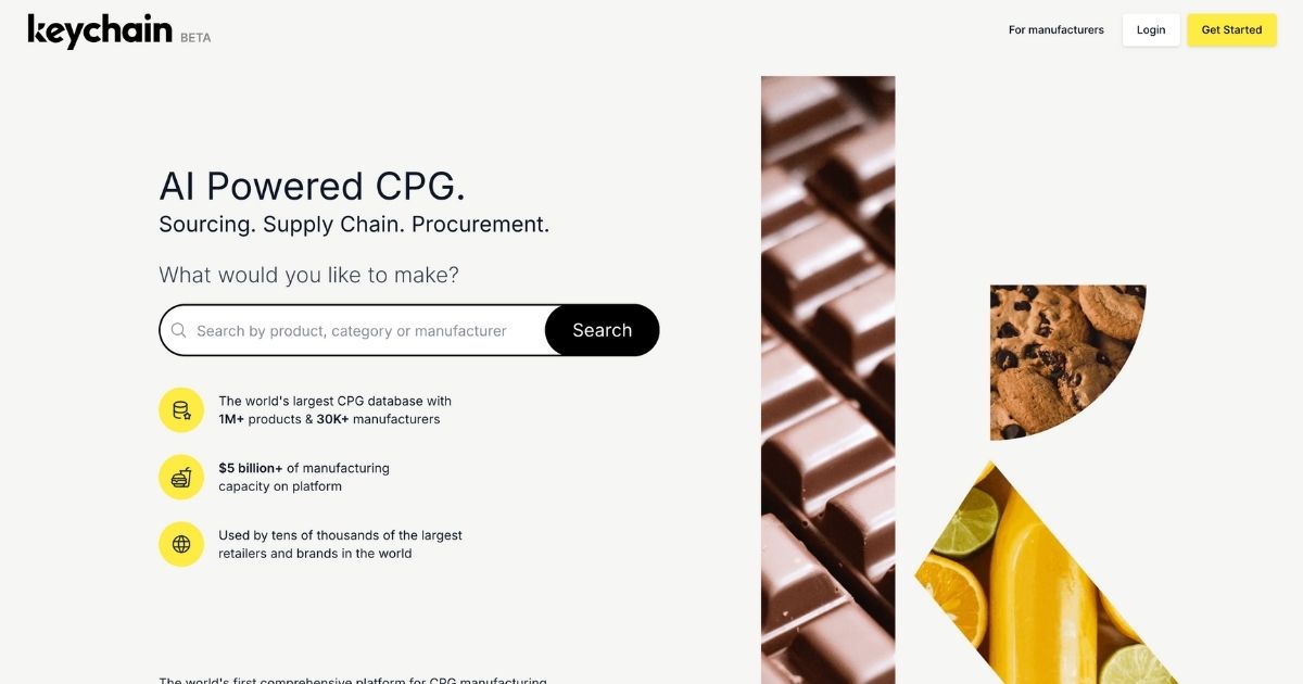 Keychain: CPG manufacturing platform