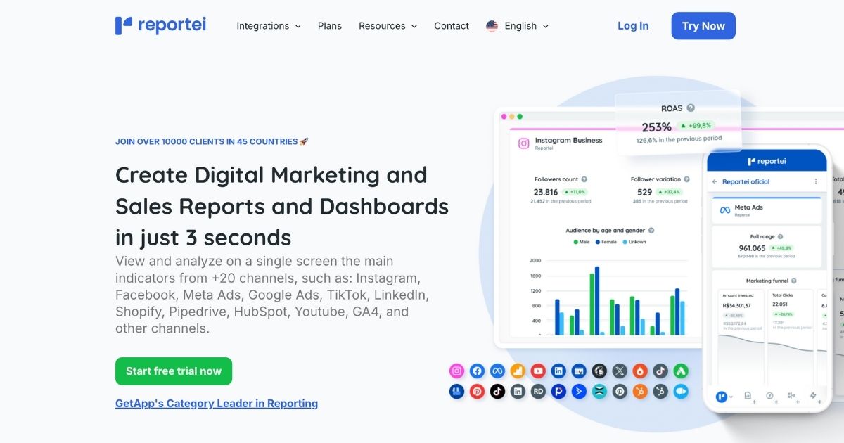 Reportei: Digital marketing reporting tool