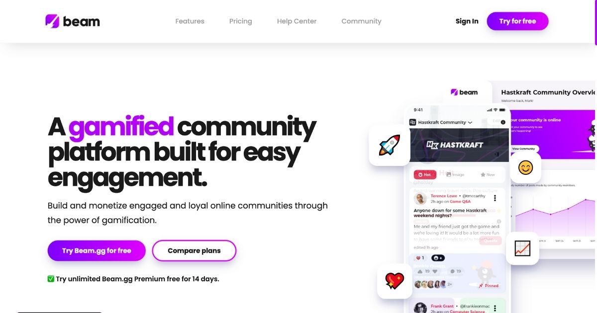 Beam: Gamified community engagement platform