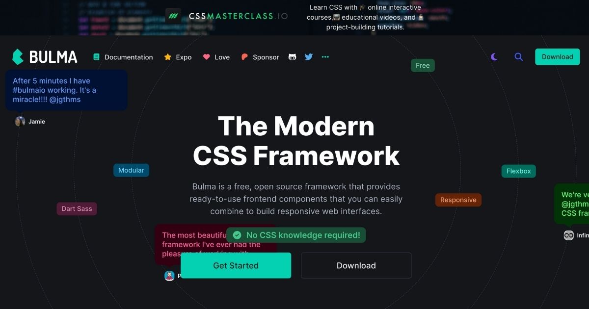 Bulma: Modern CSS framework