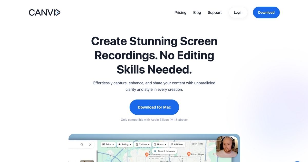 Canvid: Effortless screen recordings