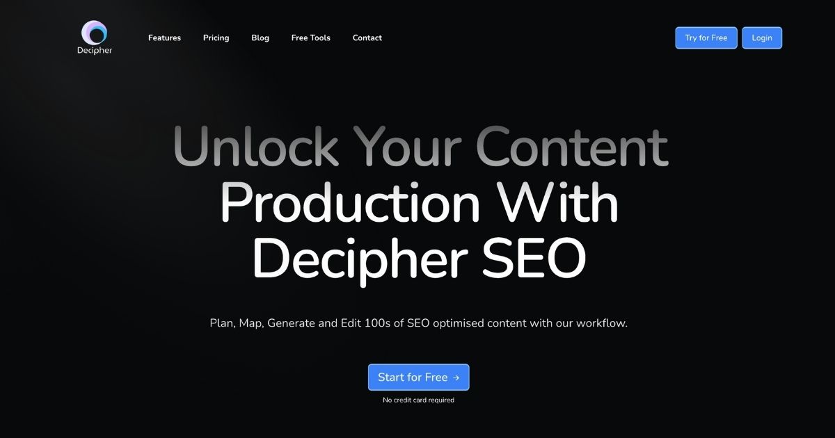 DecipherSEO: Automated content creation