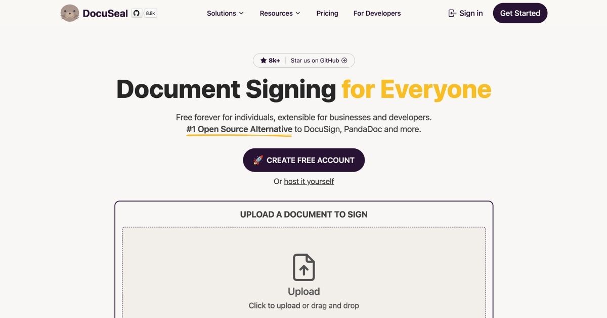 DocuSeal: Document signing solution