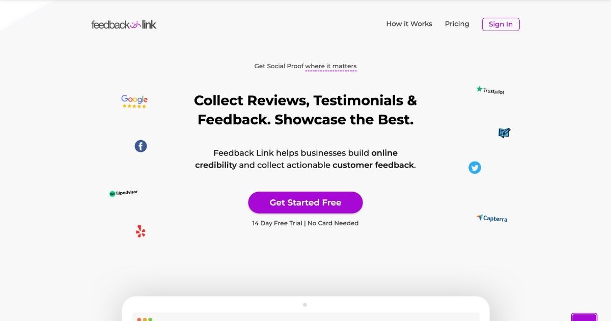 FeedbackLink: Credibility & feedback platform