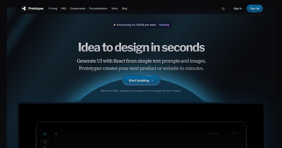 GetAPrototype: UI prototyping tool