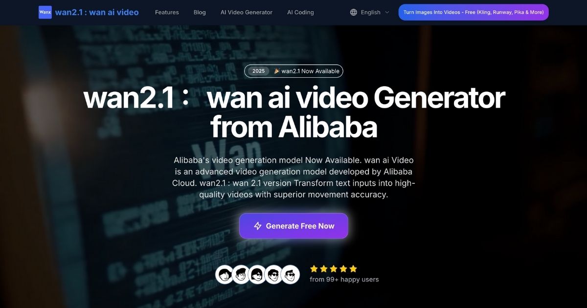 wanAI: Advanced AI video generator