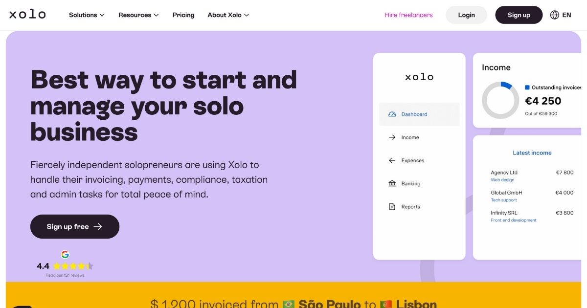 Xolo: Business management tool for solopreneurs