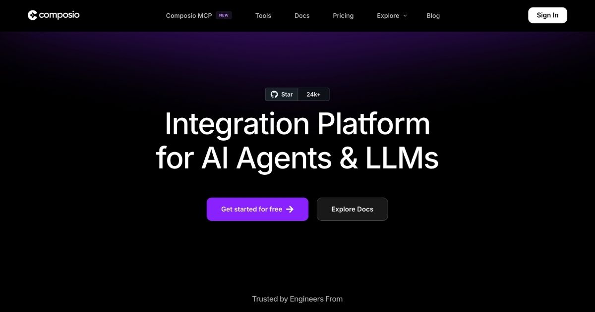 Composio: Integration platform for AI agents & LLMs