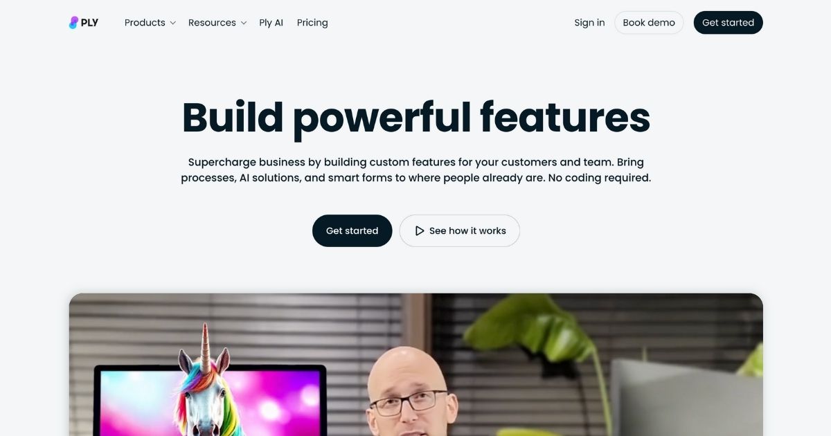 Ply: Build custom features without code