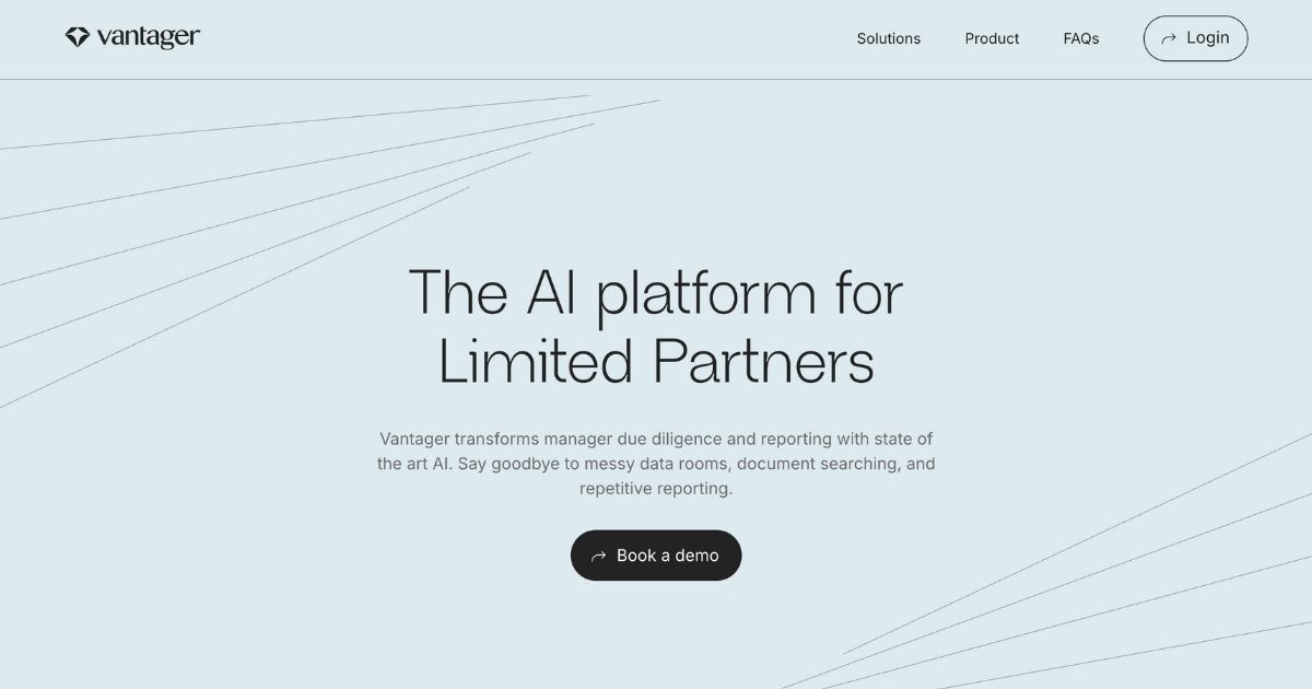 AiHot100 #50 Vantager: AI platform for limited partners thumbnail