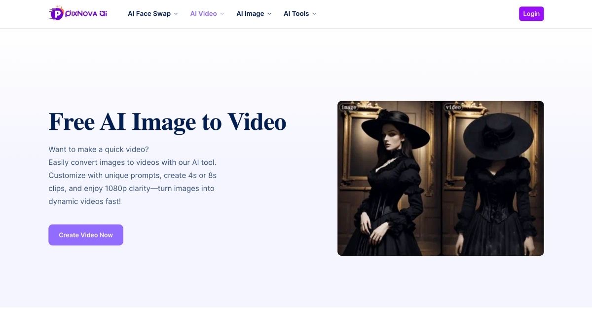PixNova AI’s Image to Video Tool: Transform Static Images Efficiently