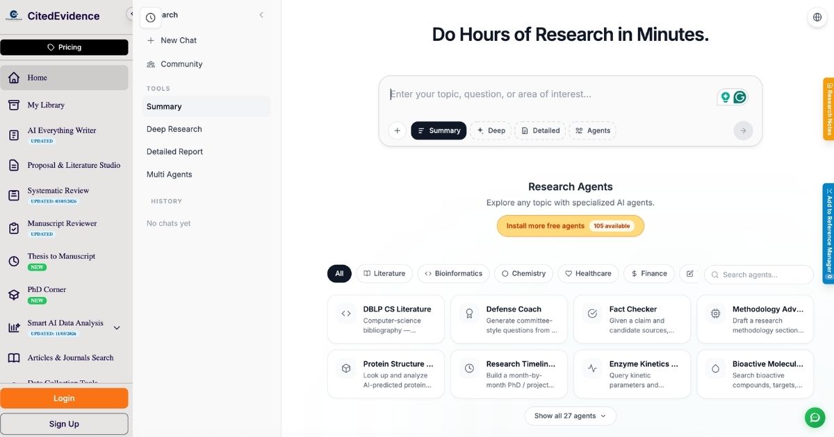 引用された証拠: AI Academic Research Assistant – Dynamic Business