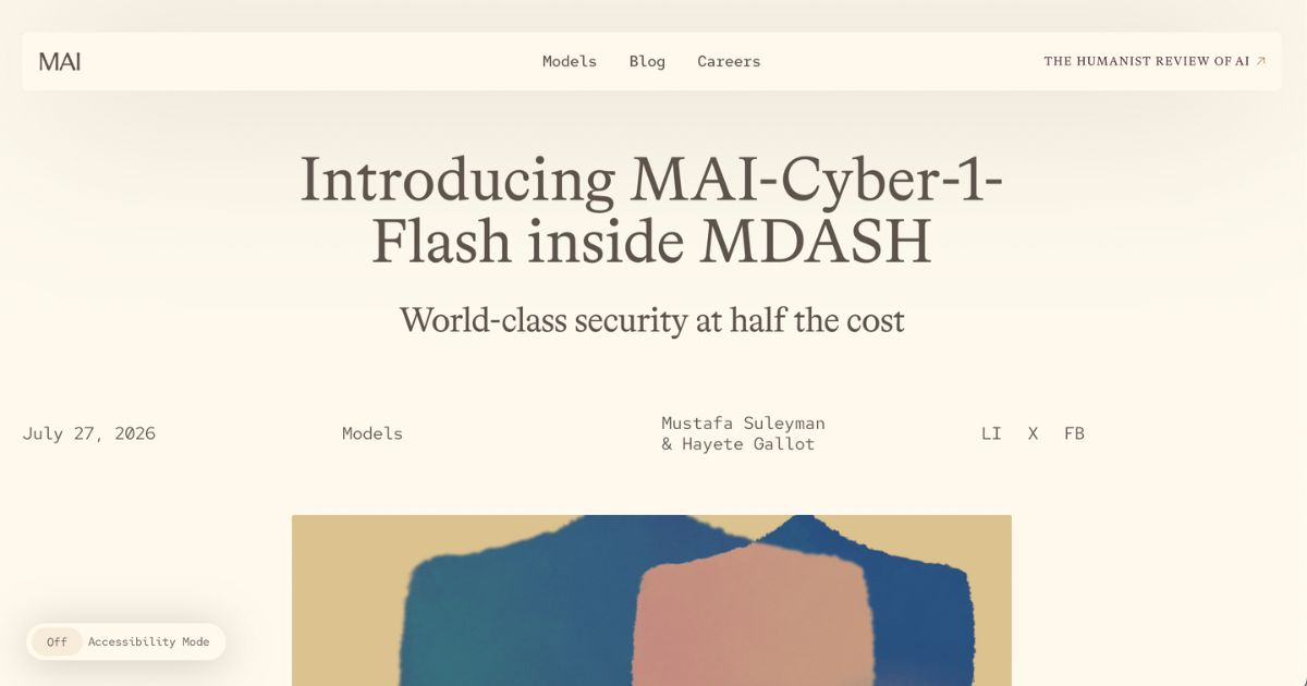 microsoft.ai/news/introducing-mai-cyber-1-flash-inside-mdash